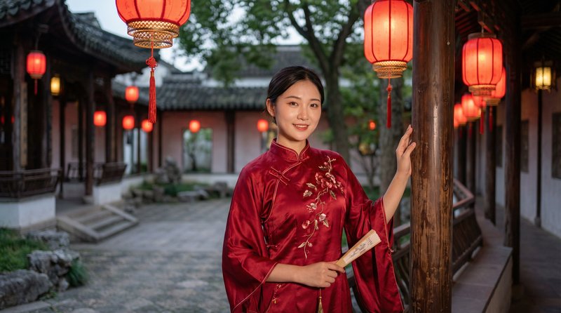 国产主播国风视频：旗袍之美传统文化视频演示